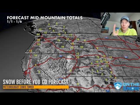 North America Snow Forecast for the Beginning of January