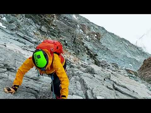 Climbing the Dent Blanche in the climate changing age