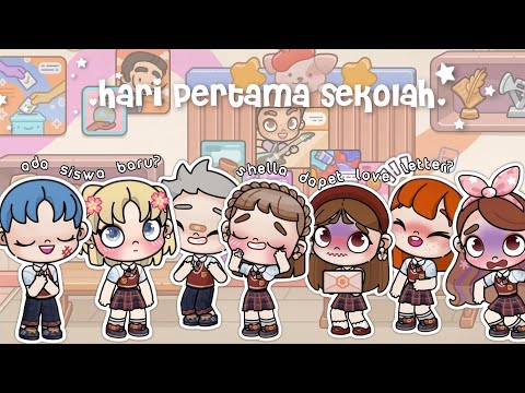 HARI PERTAMA SEKOLAH ADA MURID BARU KAYAK ANIME HIDUP?🤩| AVATAR WORLD DRAMA ROLEPLAY | PAZU