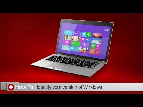 Toshiba How-To: Find what version of Windows you are running