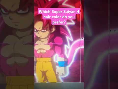 Super Saiyan 4 Hair Color - Daima vs. GT