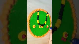 Simple n Easy Rangoli for Haldi Kumkum #shorts #haldikumkumrangoli #viralreels