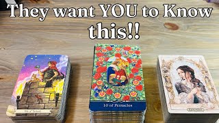 😲🫣💬 What do they want You to Know! What do they want to say?! Pick A Card Love Tarot Reading