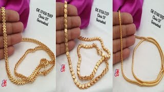 One Gram Gold Plated Daily Wear Chains 🥰 For Order whatsapp on 8103171489