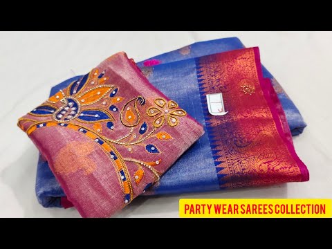 💖🌺Nita Ambani & Tissue Sarees Collections (11.01.2024) Party wear sarees collection 🔥