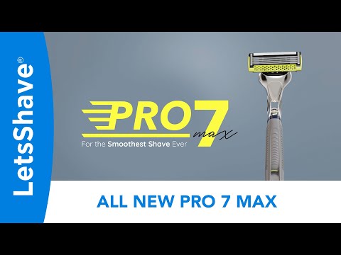 LetsShave Pro 7 Max Razor For Men | World's First 7-Blade Razor | Smoothest Shave Ever