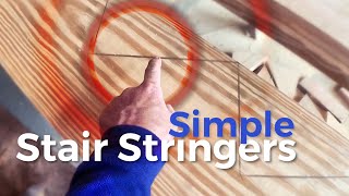 How to Build Stairs | A simple way to mark and cut stringers