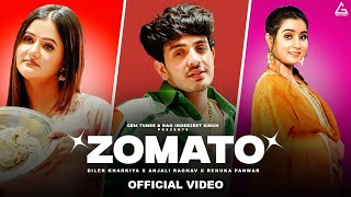 Diler Kharkiya : Zomato | Official Video | Renuka Panwar | Anjali Raghav | New Haryanvi Song 2024