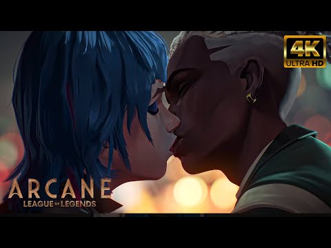 [4K AI] | Arcane Season 2 | Powder & Ekko Kiss - Timebomb Scene | UPSCALED