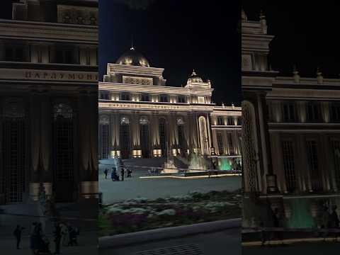 타지키스탄 두샨베 시내 야경 night view in dushanbe, Tajikistan