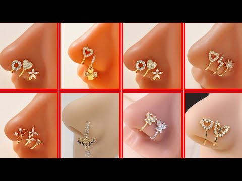 Nose stud, nathli, designs, nose piercing, jewelry, traditional, modern, ethnic, fusion, gold,