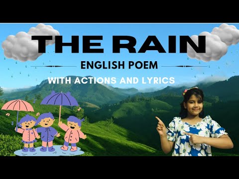 The Rain | Action Poem | Action Rhyme For Kids | Rhymes For Children