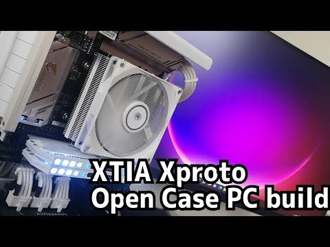 XTIA Xproto mini-ITX White Open Case PC build