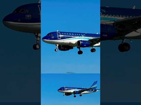 Azerbaijan 🇦🇿landing at Barcelona AirPort #youtubeshorts #remix #planespotting #shorts #short