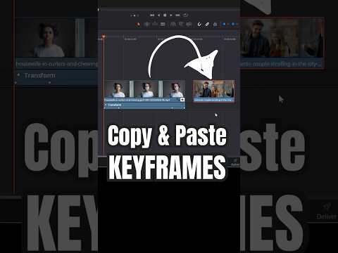 Copy & Paste Keyframes to Fit Your Footage - DaVinci Resolve