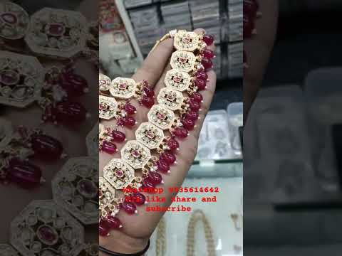 kundan jewellery/Rajwadi jewellery/ bridal chokars/collections available whatsapp 9535614642