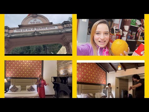 कैंची धाम आख़िर कर आ ही गये🙏🏻 नैनीताल में हमारा Resort का room tour कैसा है #familyvlog