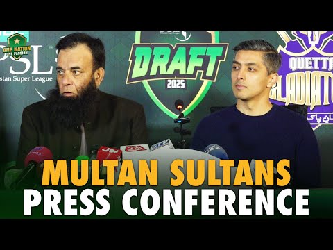 Multan Sultans Press Conference | HBL PSL Player Draft 2025 | PCB