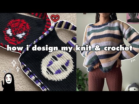 How I design for crochet & knit: designs, measurements, graphs  ‧͙*̩̩͙❆ ͙͛ ˚₊⋆