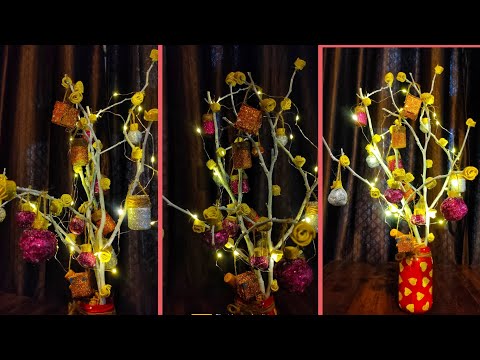 unique DIY craft idea 💡💡|| dry branches home 🏡 decoration idea|| amazing DIY crafts||🙂🏡💡