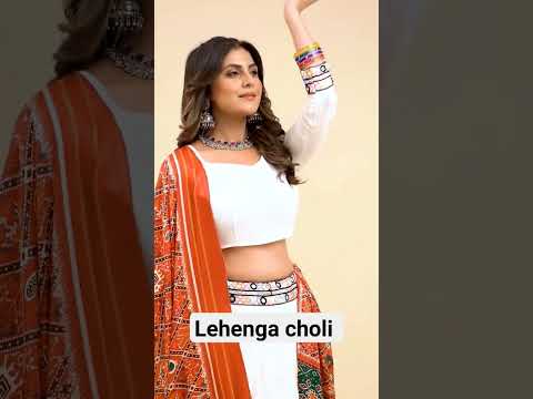 Lehenga Choli.. Festive Wear.. with Gaji Silk Dupatta classic color combination.#lehenga #ssbytwisha