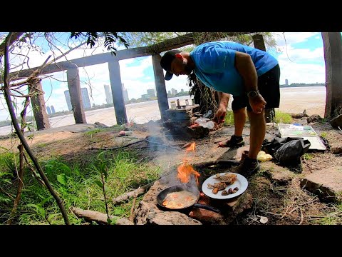 Fishing and cooking on the island, "Working as a fisherman for 1 day", urban fishing