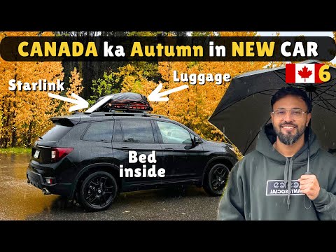 NEW CAR & the Road Trip to YUKON Continues | Canadian Autumn 🍂 | Sunwapta Falls