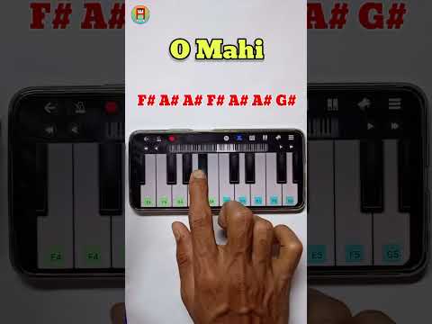 O Mahi Song On Piano | Piano Tutorial Easy | #shorts #piano #asad_teck