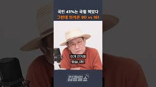 [김광일쇼] 이번 총선 국민 45% 국힘 찍었다 그런데 의석은 90 vs 161