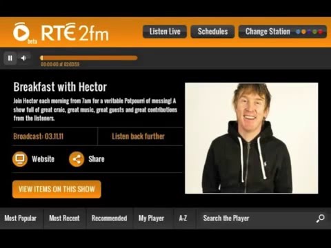 Derek on Breakfast with Hector 2FM Radio