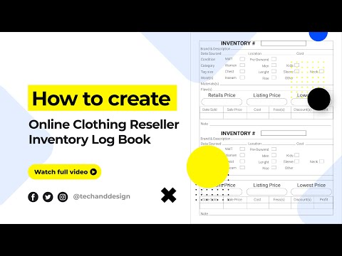 How to create Inventory Log Book || KDP Journal Book Designing