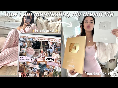 how to actually manifest ur dream life ˗ˏˋ♡ˎˊ˗  making a 2024 vision board like a PRO!