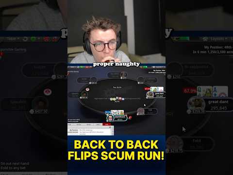 CAN I WIN BACK TO BACK FLIPS TO START THE SCUM  RUN? 🙏🏻🙏🏻 #poker #pokerstars #onlinepoker