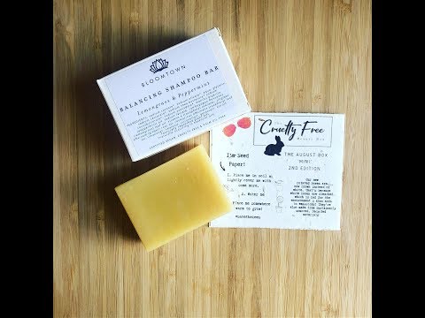 The Cruelty Free Beauty Box! Pt. 3 Bloomtown Balancing Shampoo Bar