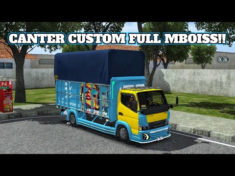 PAKAI BUMPER JETBUS 5‼️REVIEW MOD BUSSID TERBARU TRUK CANTER CUSTOM👆😃