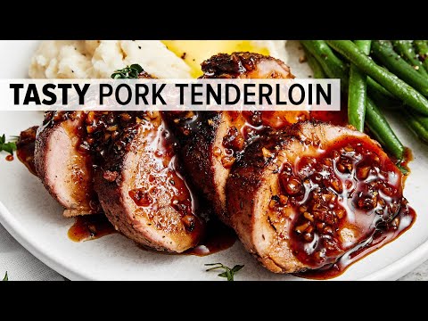 Most Flavorful PORK TENDERLOIN with Honey Garlic Glaze!