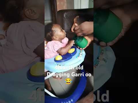 4month dragging garri wit her brother 😂#damselhrh #babybarachiel  #funny #makemefamous #memes #meme