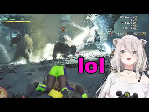 Shishiro Botan Has No Sense Of Danger | MOnster Hunter Wild [Hololive/Sub]