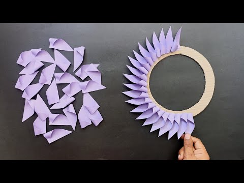 Beautiful paper wall hanging craft | easy and simple wall hanging | home decoration ideas 💡