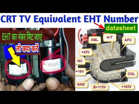 CRT tv special video ! all EHT datasheet ! pin voltage details ! very important for crt tecnicion !