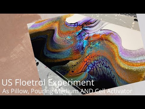 #194 US Floetrol Used for Pillow, PM and CA | Acrylic Pour Painting | Abstract | Fluid Painting