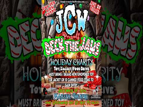 Unite to save the holidays! Bring cans, toys, or coats for free entry to JCW's "Deck the Jaws" live!