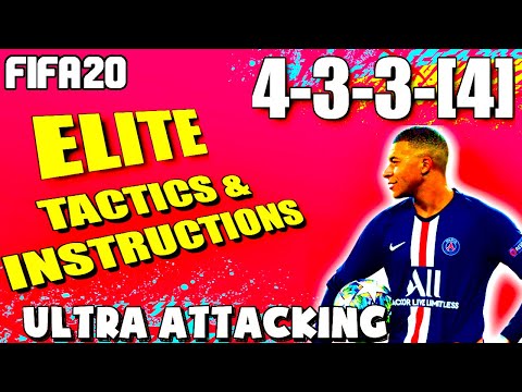 FIFA 20: 433(4) BEST CUSTOM TACTICS AND INSTRUCTIONS - BEST ATTACKING FORMATION IN FUT CHAMPS