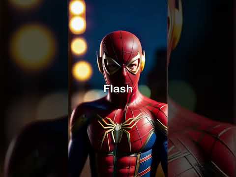 Marvel vs dc short english story || Spider-Man Meets The Flash #shorts #marvel