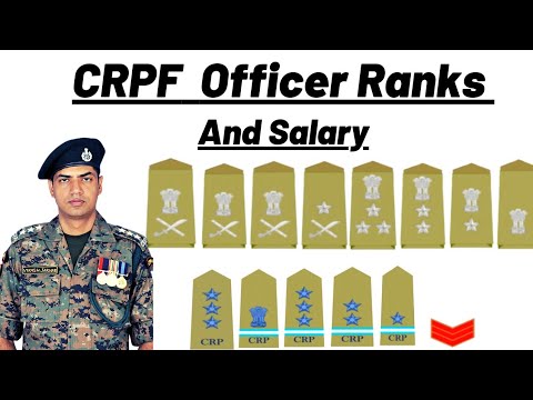 CRPF Officer Ranks and Salary🔥 How To Recognise Rank And Insignia  Of CRPF Officers 🤔🔥। #crpf #ranks