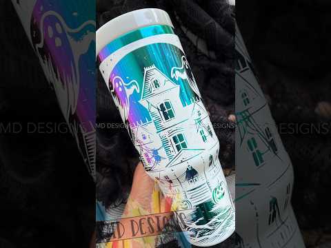 Wecreat Laser Tutorial on a WHITE tumbler coming in Sept!!! IYKYK #laser #halloween #spooky #fyp