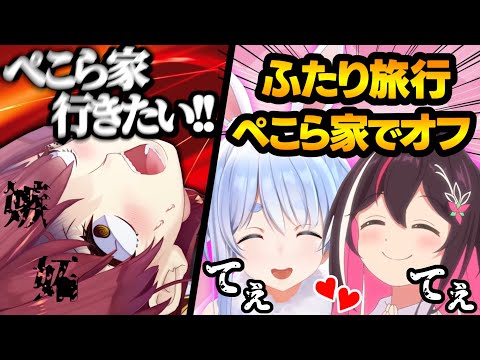 【物語】ガードが固いぺこらと仲を深めるあずきに同期として嫉妬するマリンの物語