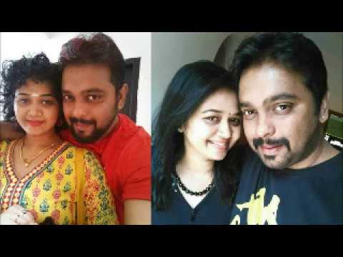 Karuthamuthu  "Serial Actress"  "Saranya Sasi"  With Husband