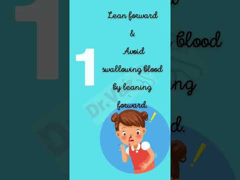 5- Step guide to STOP a NOSEBLEED from Getting worse#healthtips #nosebleed #bleeding #firstaid