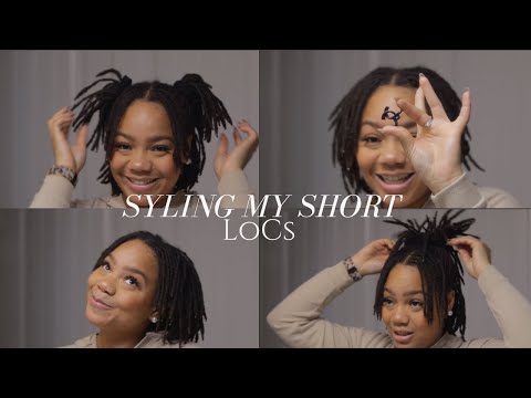 Quick and Easy Loc Styles For Short Locs | My Go To Styles For My Short Locs